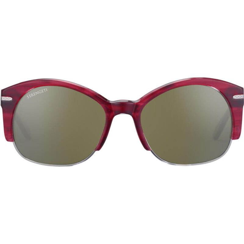 VINITA, Red Streaky Acetate with Shiny Silver Metal-Mineral Polarized 555nm Cat 3 to 3, hi-res image number null
